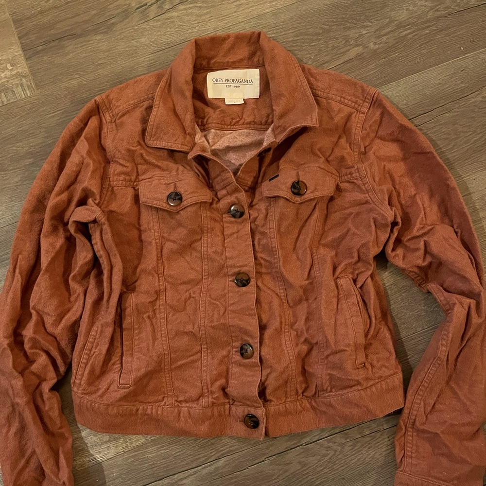 Obey Burnt Orange Button Up